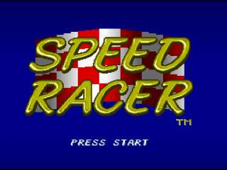 Speed Racer title screen for Super Nintendo